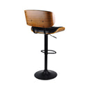 Chaise de bar Melchior noire 65/86 cm