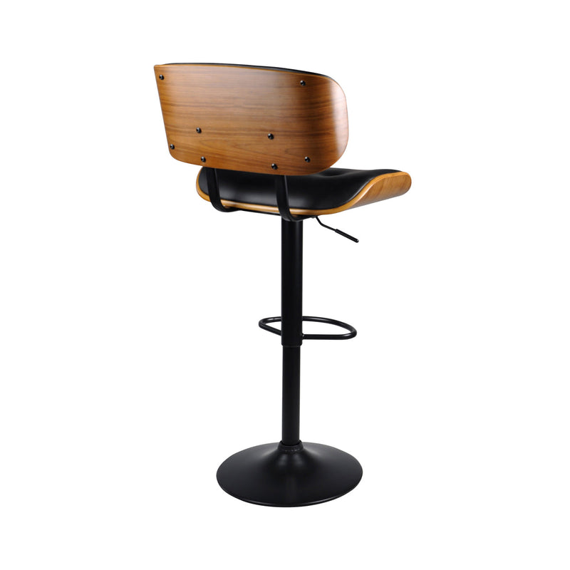 Chaise de bar Melchior noire 65/86 cm