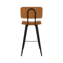 chaise de bar mi hauteur 65 cm texas camel