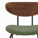 Chaise pour îlot central Jade en velours côtelé vert kaki 64.5 cm (lot de 2)