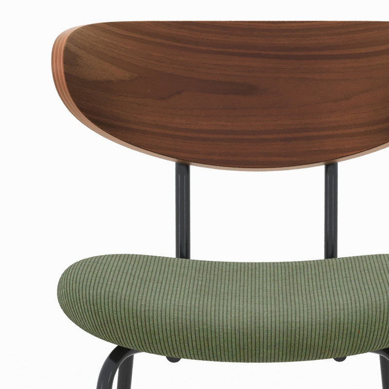 Chaise pour îlot central Jade en velours côtelé vert kaki 64.5 cm (lot de 2)