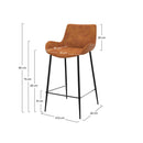 Set of 2 Pirate Bar Stools - Camel