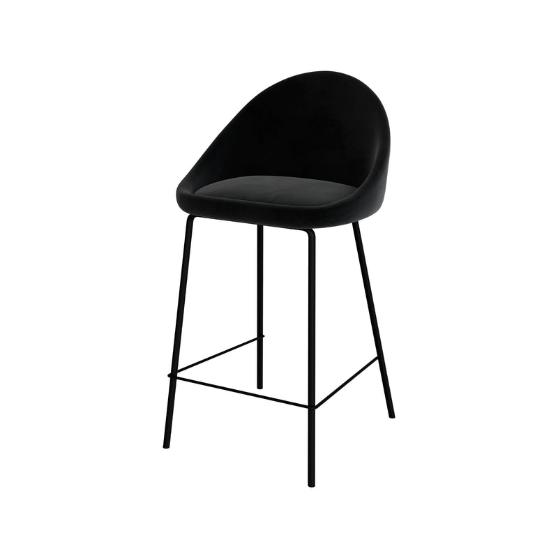 Set of 2 Misty Bar Stools - Black