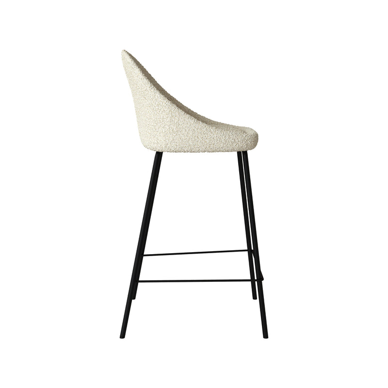 Misty Bar Stool - White Wool