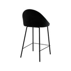 Misty - Lot De 2 Chaises Pour Îlot Central En Velours Noir