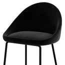 Set of 2 Misty Bar Stools - Black