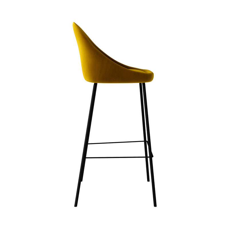 Set of 2 Misty Bar Stools - Yellow