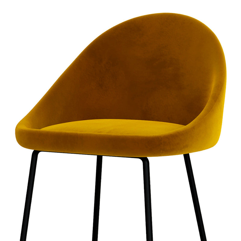 Set of 2 Misty Bar Stools - Yellow