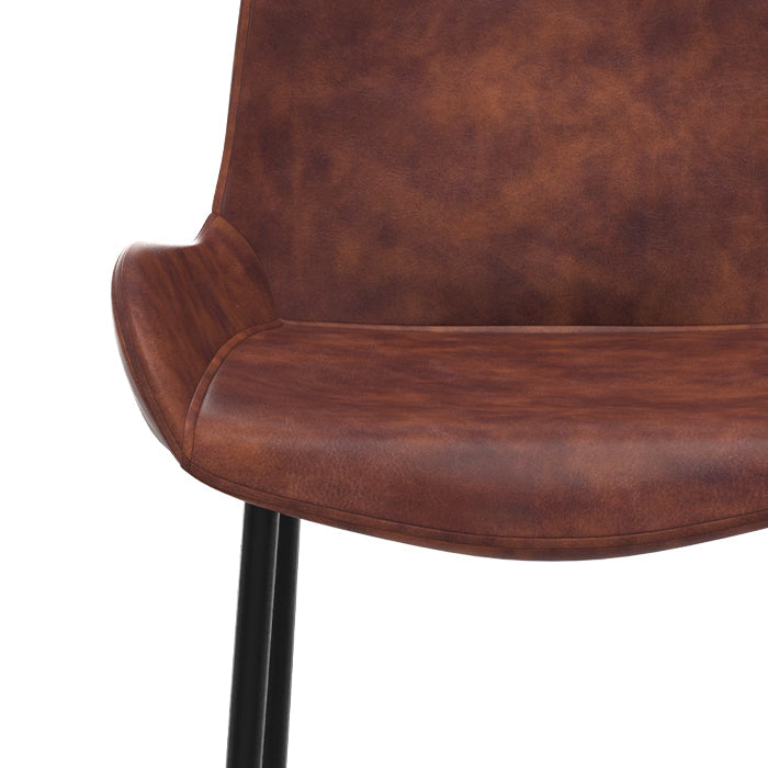 Set of 2 Pirate Bar Stools - Brown