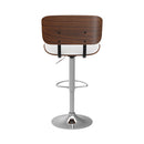 Chaise de bar Melchior blanche 65/86 cm