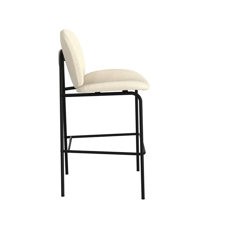 Set of 2 Iris Bar Stools - Beige