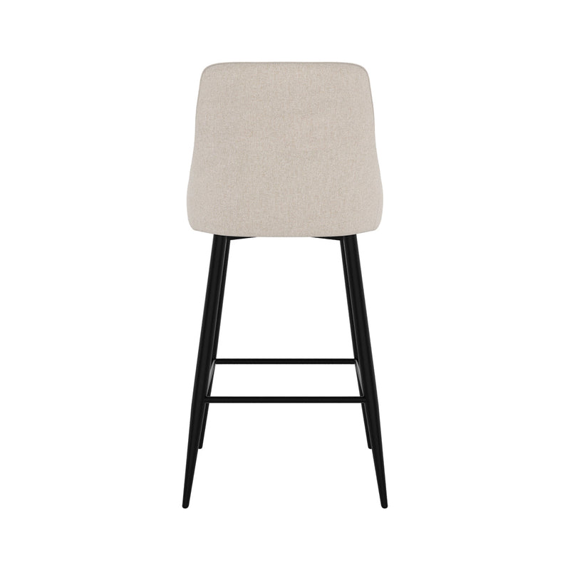 Set of 2 Pipo Bar Stools - Beige