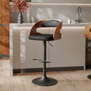 Chaise de bar noire Louis 62/84 cm