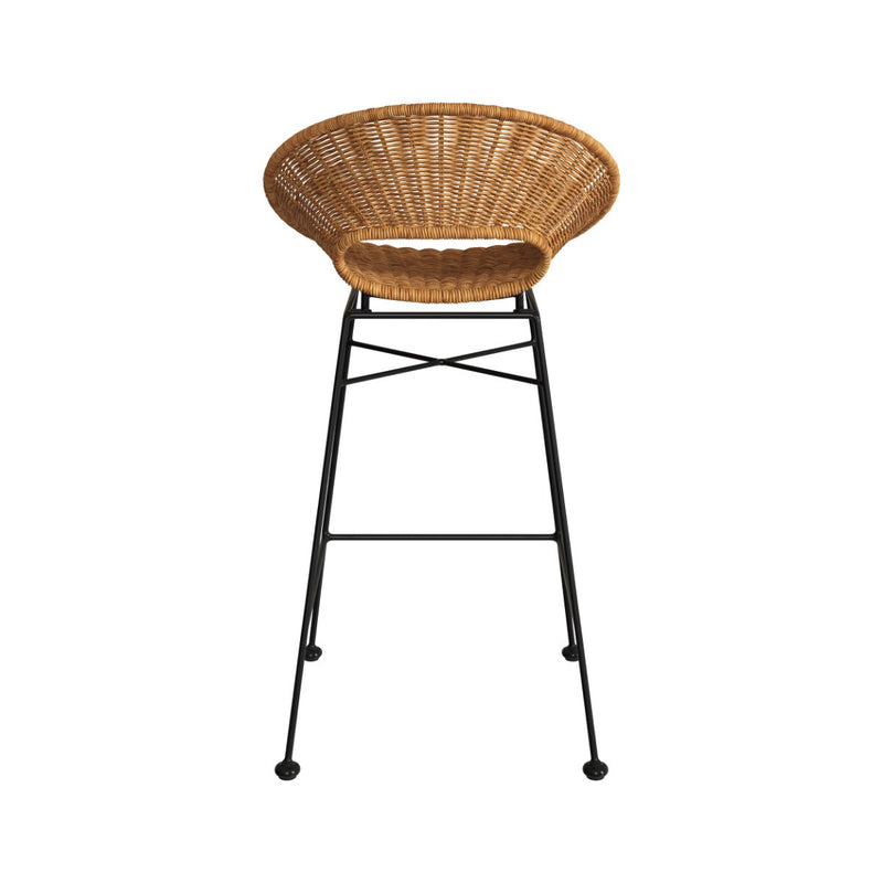 Set of 2 Rava Bar Stools - Light Brown
