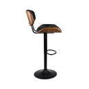 Chaise de bar Melchior noire 65/86 cm