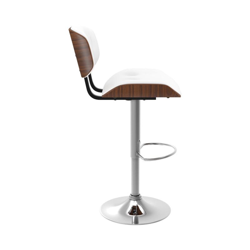 Chaise de bar Melchior blanche 65/86 cm