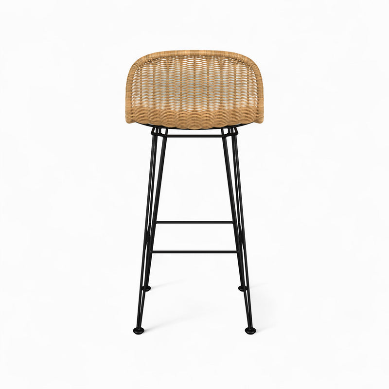 Chaise de bar Jigani naturelle 76 cm (lot de 2)