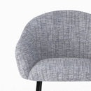 Chaise de bar Socky en tissu gris chiné 76 cm