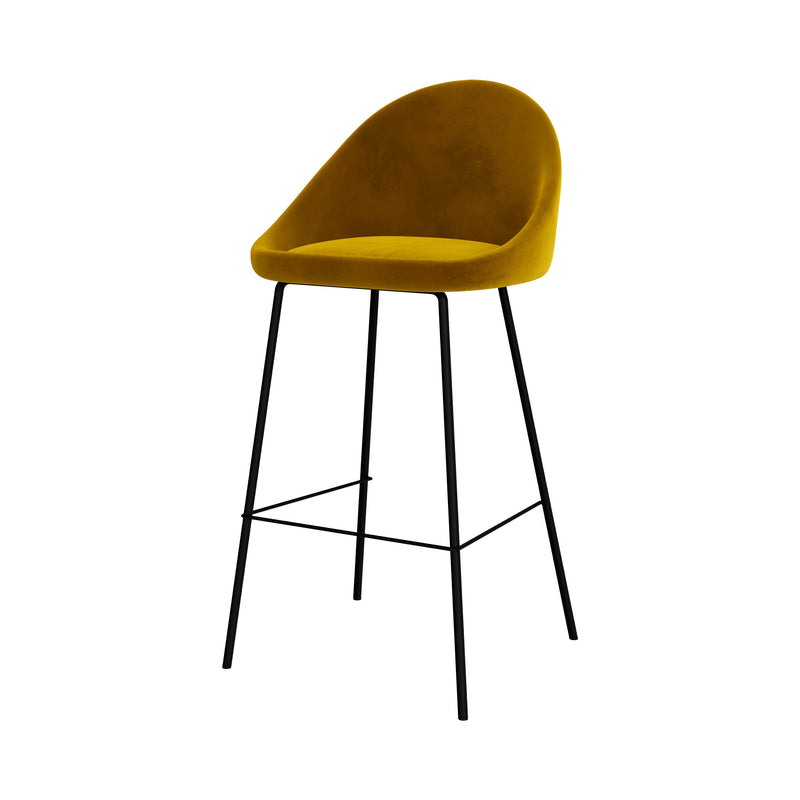 Set of 2 Misty Bar Stools - Yellow