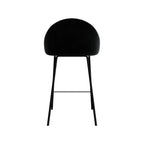 Misty - Lot De 2 Chaises Pour Îlot Central En Velours Noir
