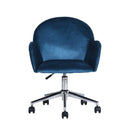 Silla de oficina con ruedas y reposabrazos - Chiozza - Azul