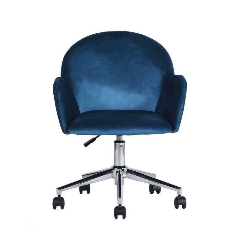 Chaise De Bureau À Roulettes Avec Accoudoirs - Chiozza - Bleu