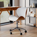 Chaise de bureau blanche Baudoin