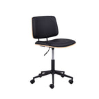 Lycorea - Office Chair - Faux Leather - Black