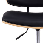 Lycorea - Office Chair - Faux Leather - Black