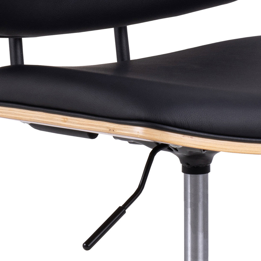 Lycorea - Office Chair - Faux Leather - Black