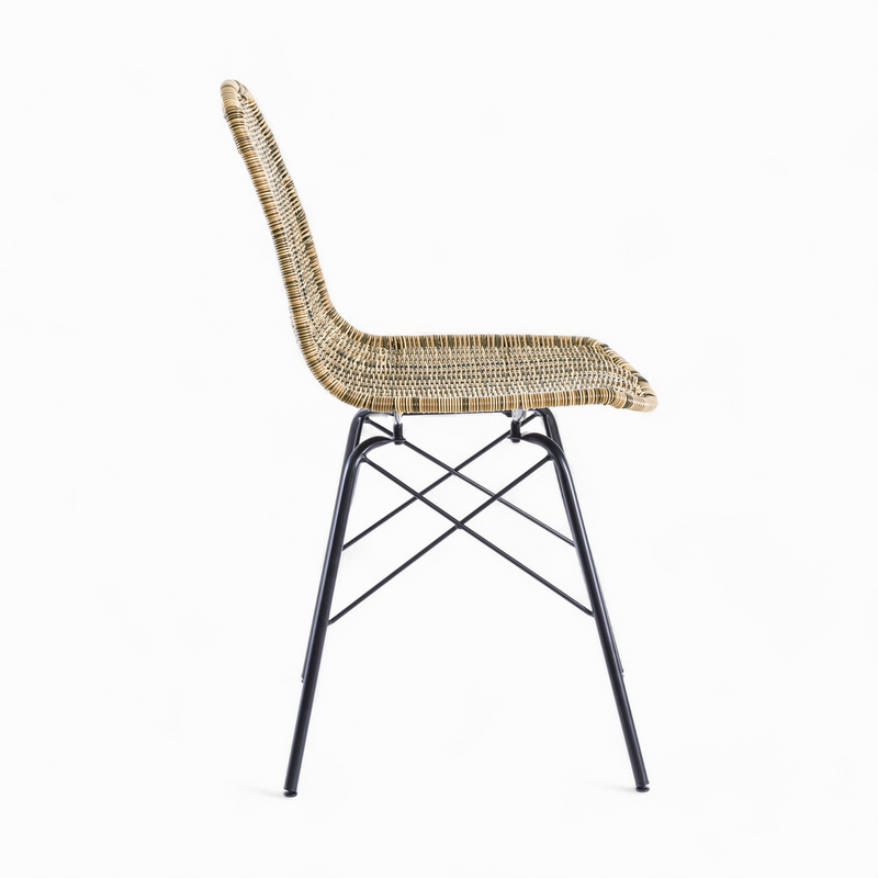 chaise de jardin en resine tresse lot de 2 tiptur