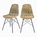 Set of 2 Tiptur Chairs - Brown
