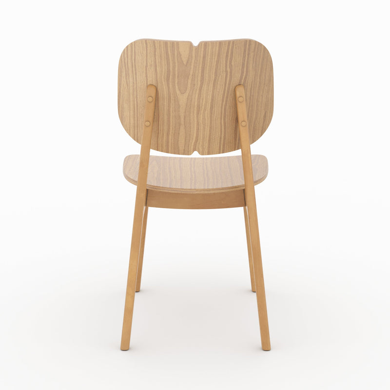 Set of 2 Clyde Chairs - Light Brown