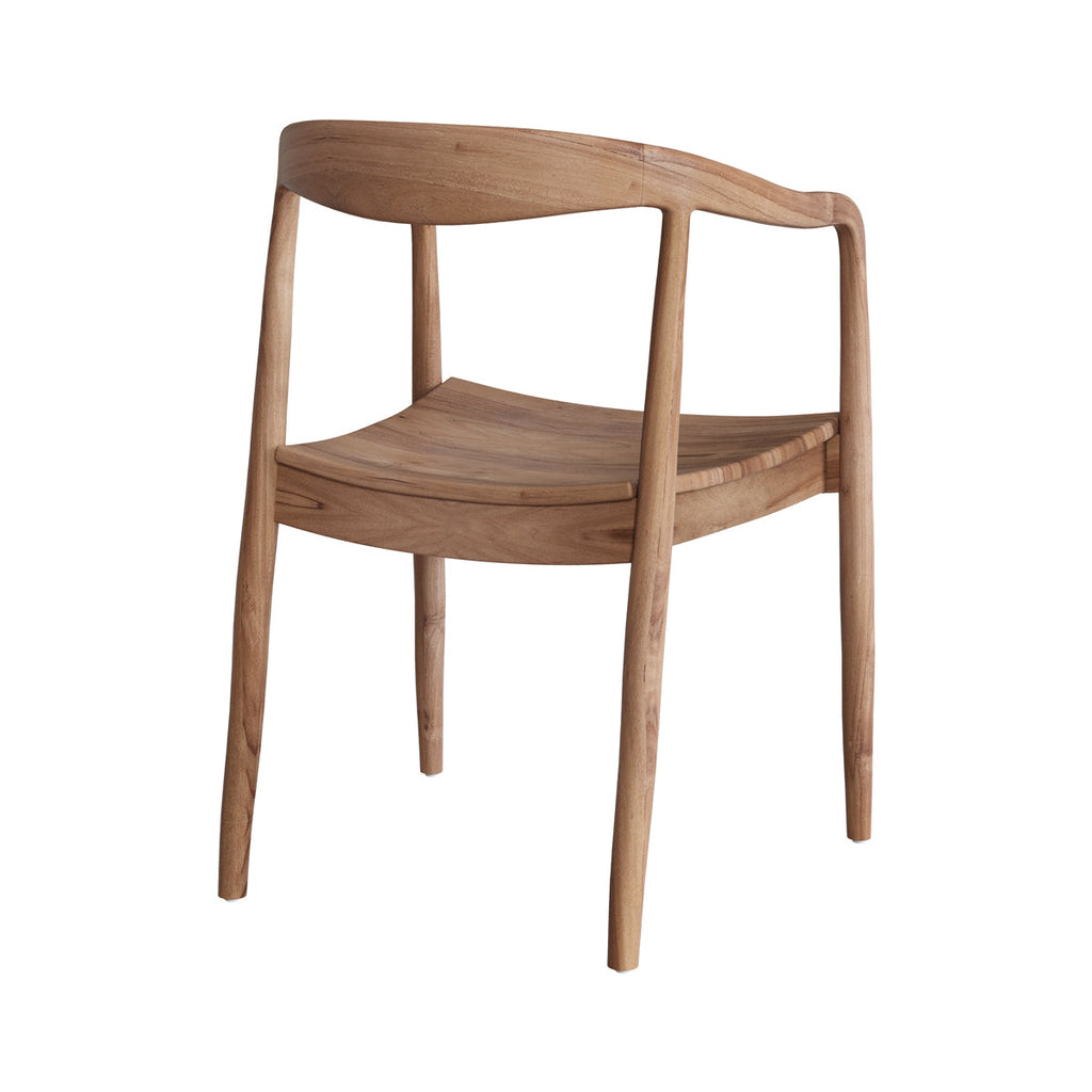 Lombok - Silla de madera de teca biselada