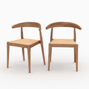 Set of 2 Alia Chairs - Brown