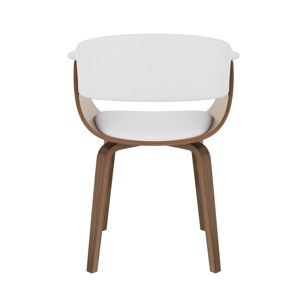 Piada - Chaise En Cuir Synthétique Blanc