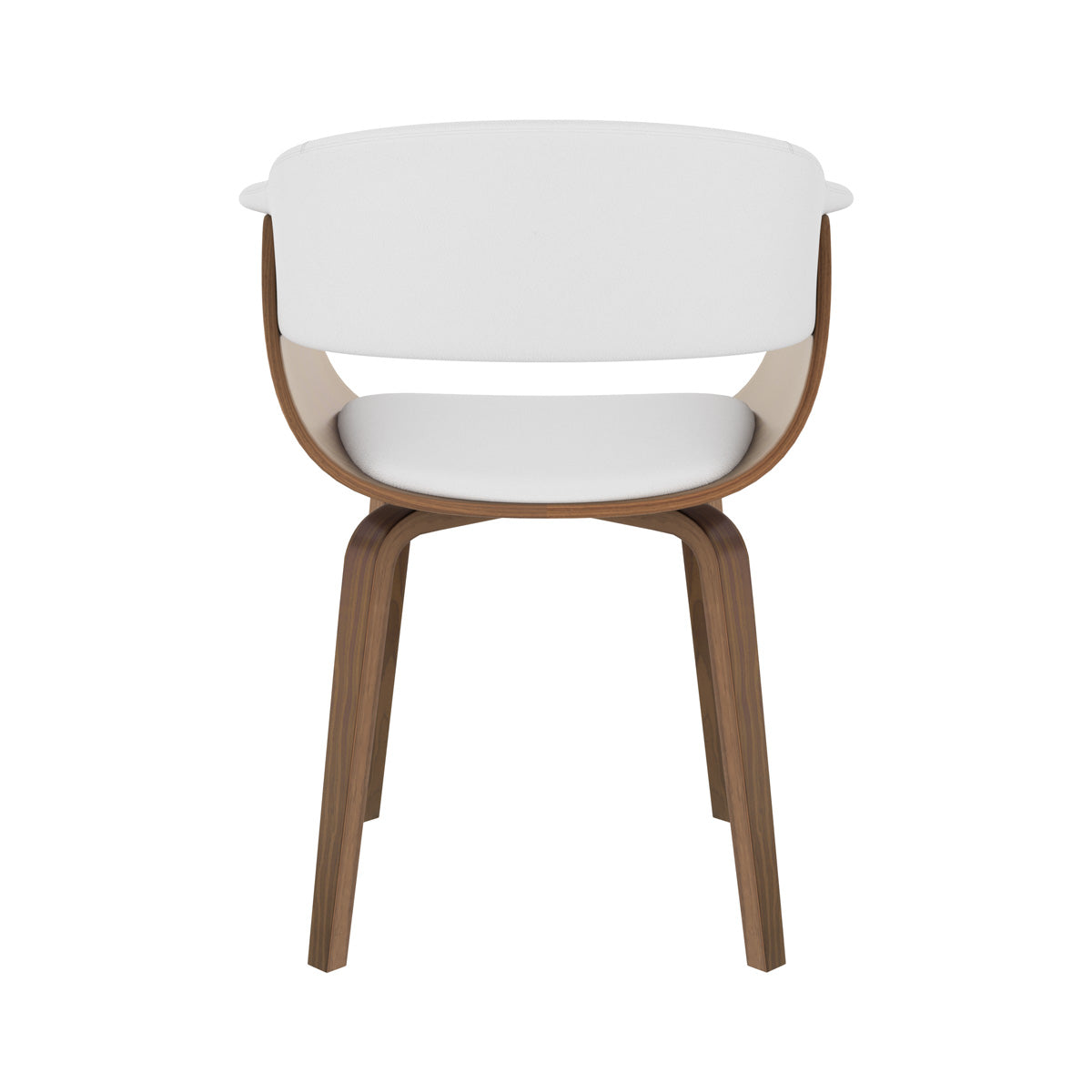 Piada - Chaise En Cuir Synthétique Blanc