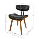 Chaise noire Pétrus