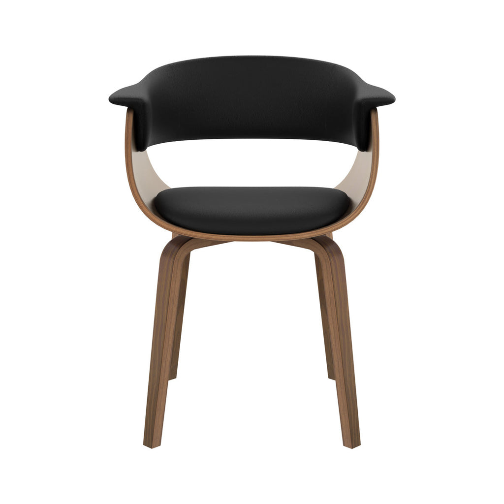 Piada - Chaise En Cuir Synthétique Noir