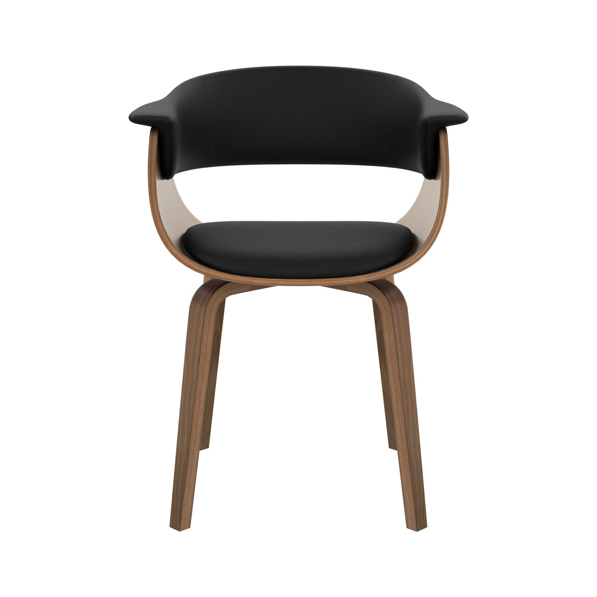 Piada - Chaise En Cuir Synthétique Noir