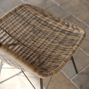 chaise en resine tressee naturelle lot de 2