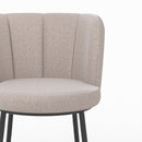 Chaise Aby en tissu beige chiné