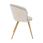 Chiara - Set of 2 Beige Fabric Chairs