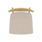 Lana - Set of 2 Chairs in Beige Fabric and Light Wood