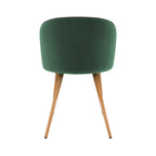 Chiara - Lot De 2 Chaises En Velours Vert
