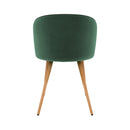 Chaise Chiara en velours vert (lot de 2)