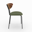 Chaise Jade en velours côtelé vert kaki (lot de 2)