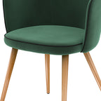 Chiara - Lot De 2 Chaises En Velours Vert