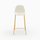 Chaise pour îlot central Henrik en cuir synthétique blanc 65 cm (lot de 2)