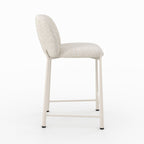 Bento - Lot De 2 Chaises Pour Ilot Central, Tissu Texturé Écru Chiné